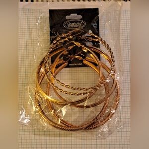 Charlotte New 3 Sets Large Gold Hoop Earrings Set